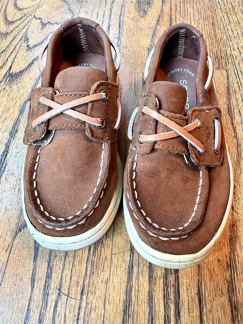Sperry Authentic Original 2-Eye Boat Shoe Boat Shoes Brown Toddler US 9W